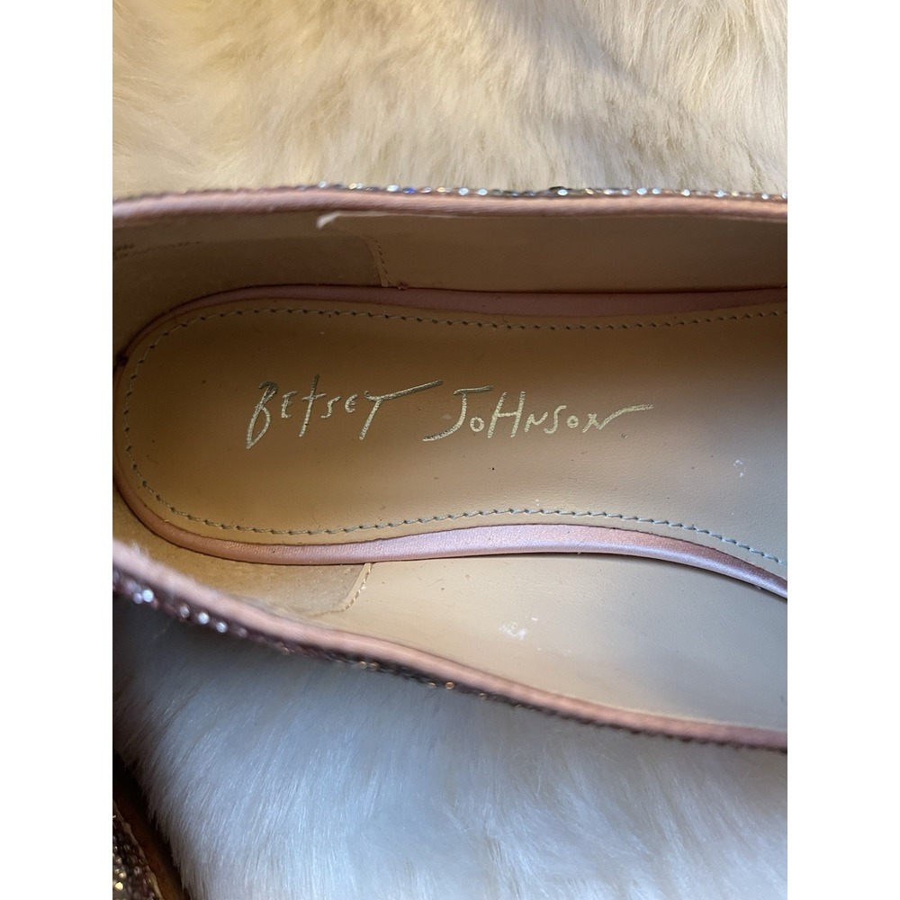 Betsey Johnson Aron Floral Bejeweled Rhinestone Loafers Women's Shoes Size 7.5 - Picture 7 of 10